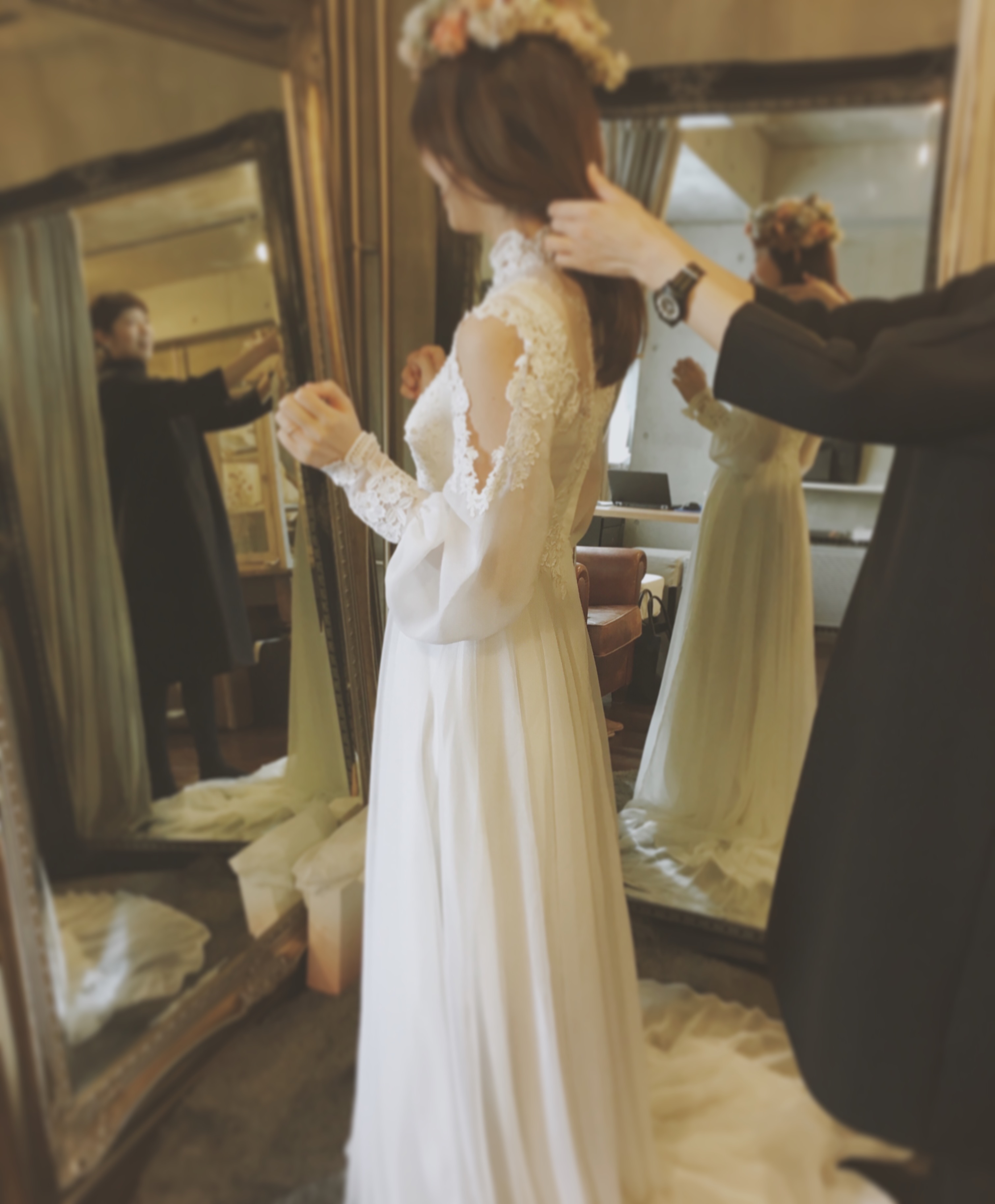 vintage wedding dress ヴィンテージウェディングドレス-